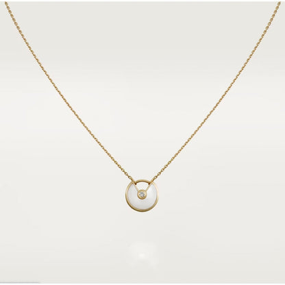 [Everoly JW]AMULETT ROSÉGOLD MOP HALSKETTE