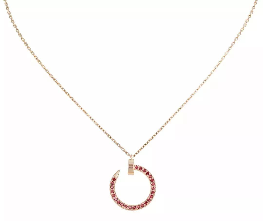 [Everoly JW]JUSTE ネックレス ゴールド レッドダイヤモンド