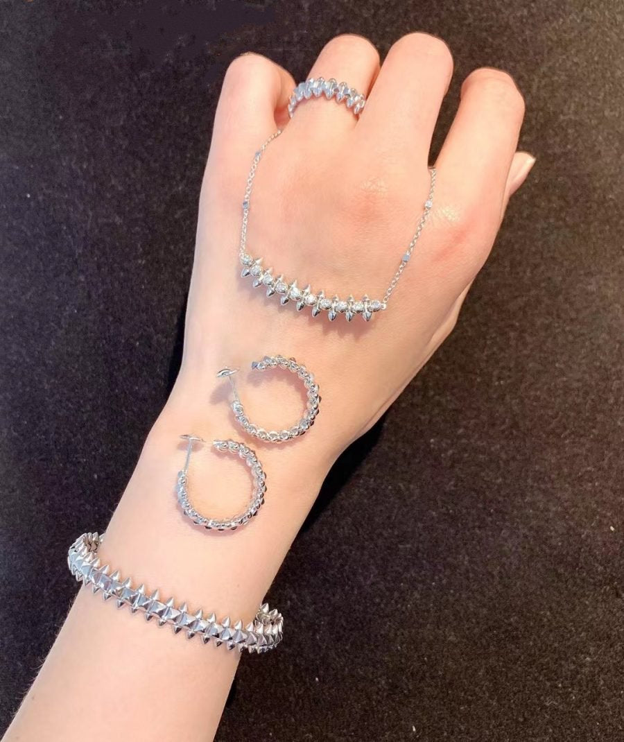 [Olivia JW]CLASH SILVER BRACELET