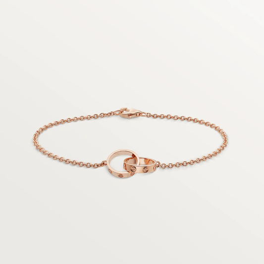 [Olivia JW]LOVE BRACELET DOUBLE RING