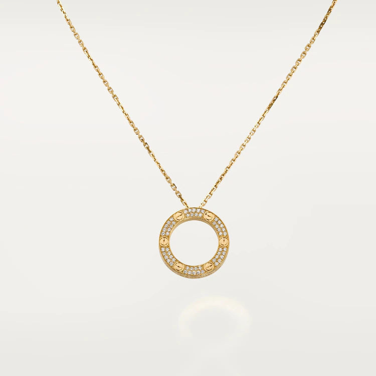 [Olivia JW]LOVE NECKLACE ADJUSTABLE ROSE GOLD