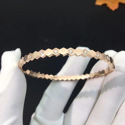 [Everoly JW] BEE LOVE ROSÉGOLD-DIAMANTARMBAND 
