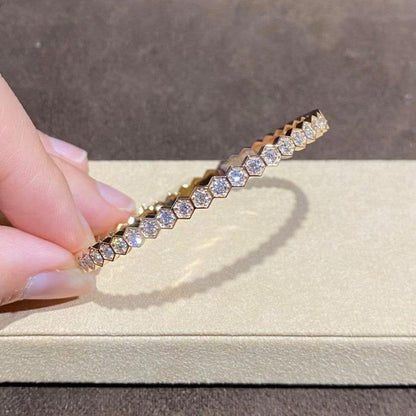 [Everoly JW] BEE LOVE GOLDARMBAND MIT VOLLEN DIAMANTEN 