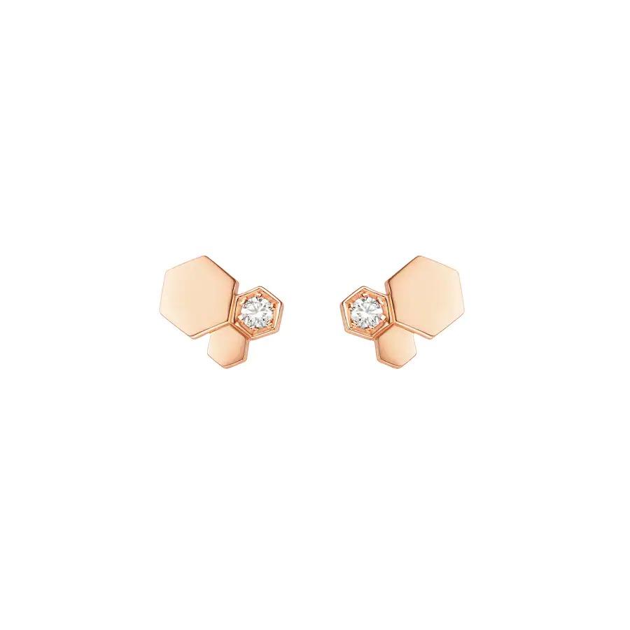 [Olivia JW]BEE LOVE PINK GOLD DIAMOND EARRINGS