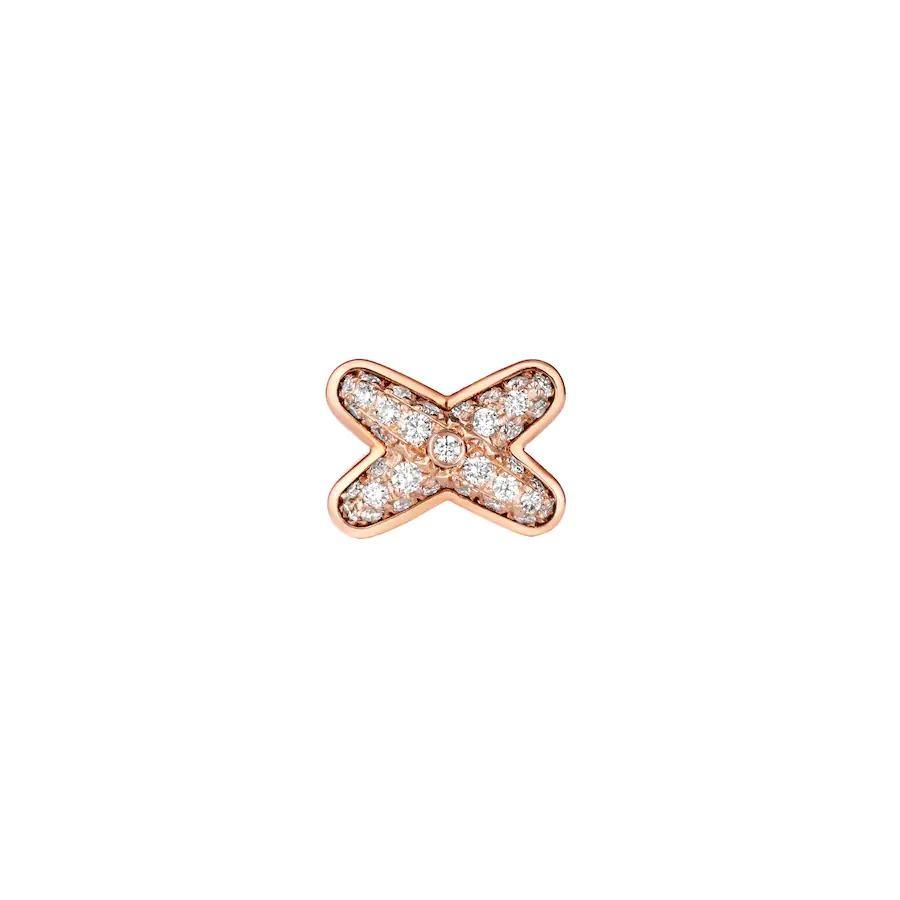 [Everoly JW]JEUX DE PINK GOLD DIAMANT OHRRINGE