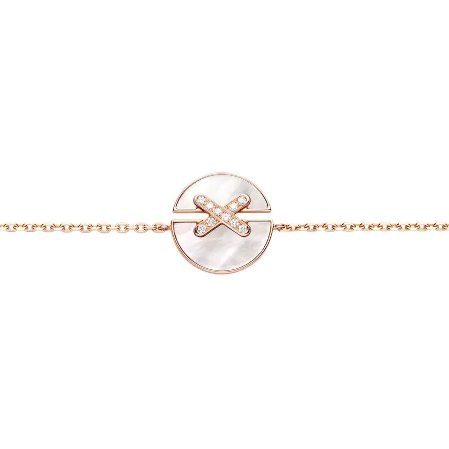 [Everoly JW]JEUX DE ARMBAND MOP ROSA GOLD DIAMANTEN