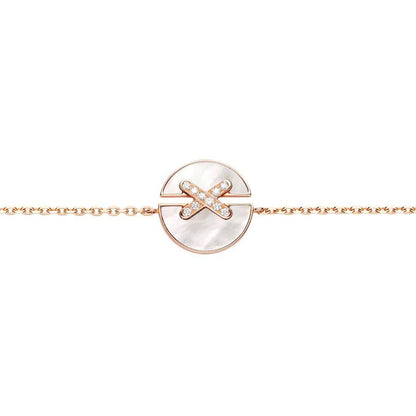 [Everoly JW]JEUX DE ARMBAND MOP ROSA GOLD DIAMANTEN