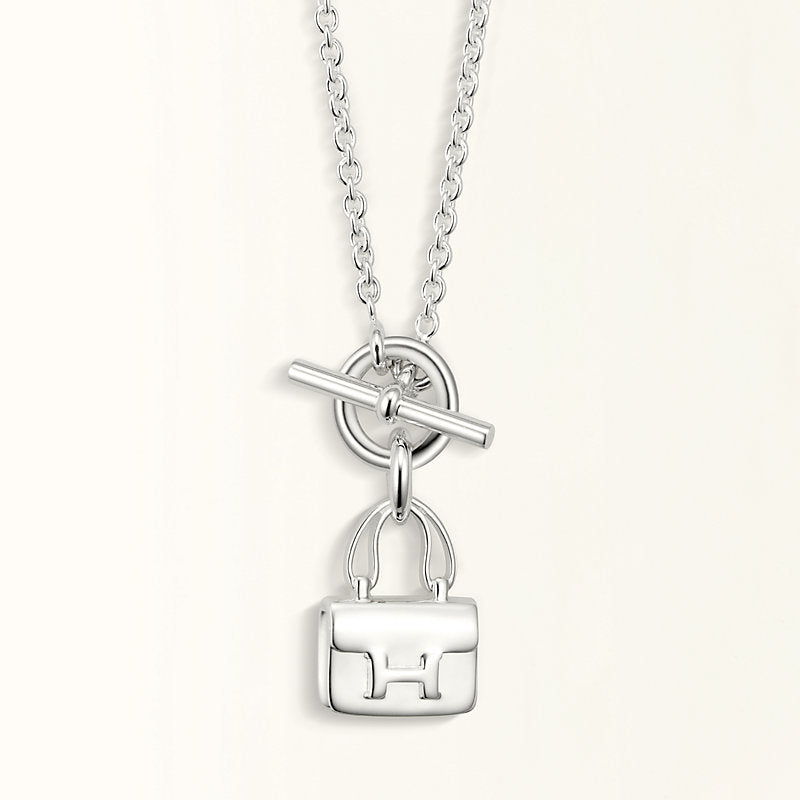 [Everoly JW]POP H PEDANT SILVER NECKLACE