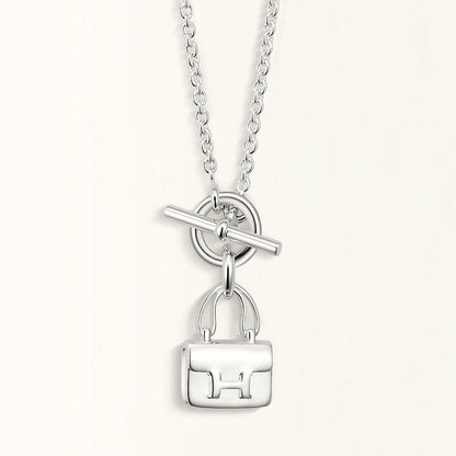 [Everoly JW]POP H PEDANT SILVER NECKLACE