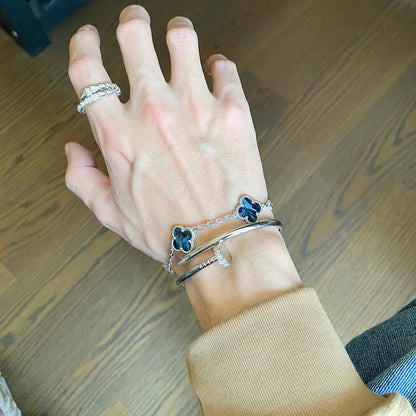 [Everoly JW] CLOVER 5 MOTIF PIETERSITE BRACELET COLLECTION