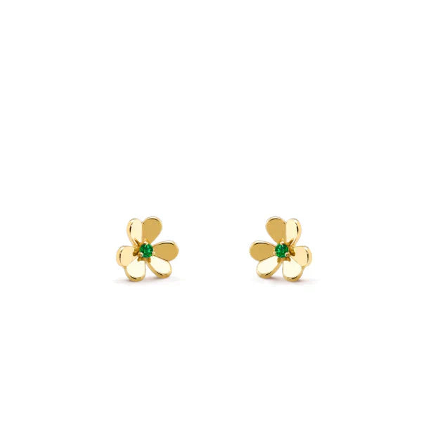 [Olivia JW]FRIVOLE  FLOWER MALACHITE EARRINGS