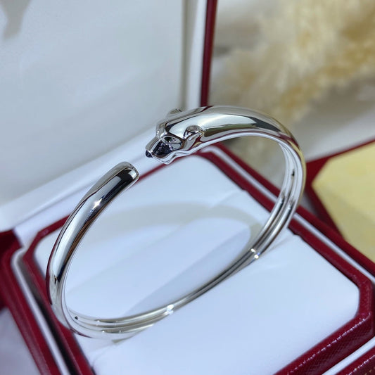 [Everoly JW]パンテール シルバー オープンブレスレット