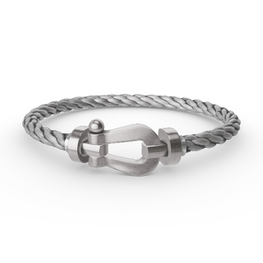 [Olivia JW]FORCE LARGE HORSESHOE NO DIAMOND BRACELET SILVER