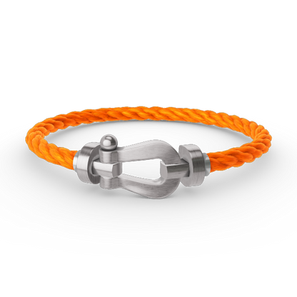 [Olivia JW]FORCE LARGE HORSESHOE NO DIAMOND BRACELET SILVER