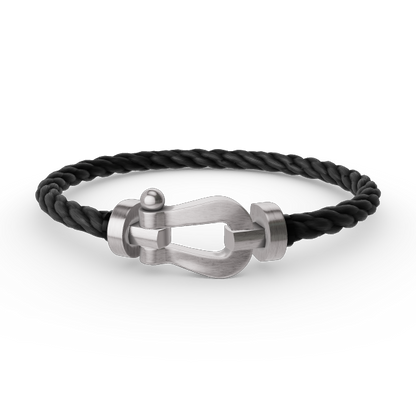 [Olivia JW]FORCE LARGE HORSESHOE NO DIAMOND BRACELET SILVER