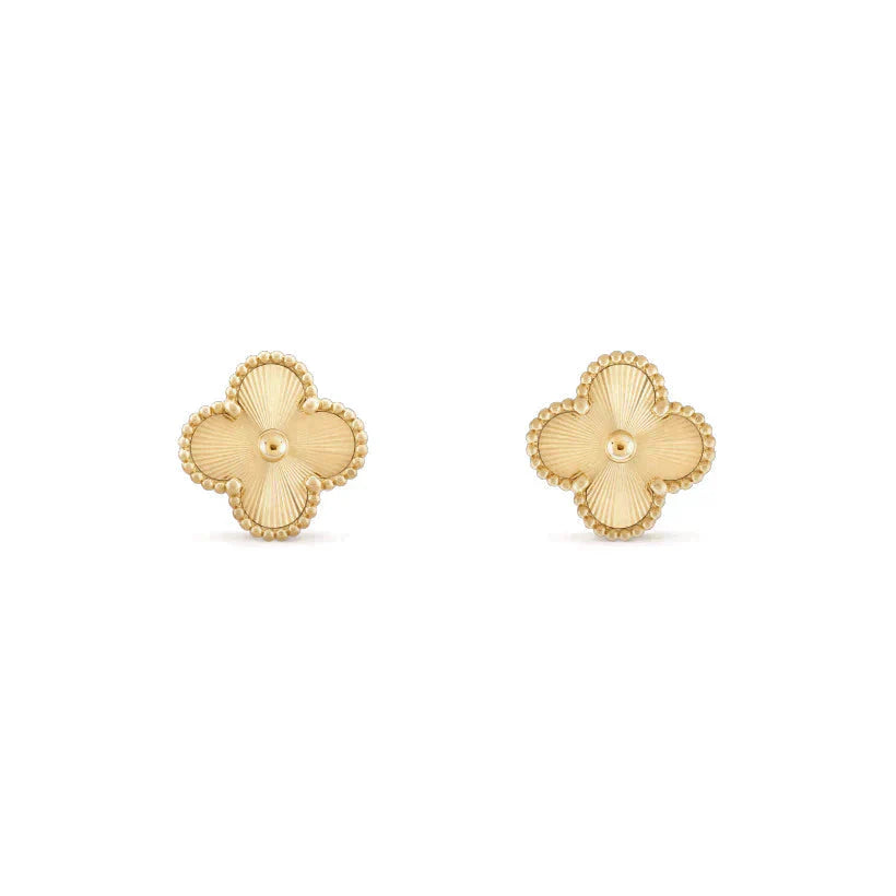 [Olivia JW]CLOVER MEDIUM 1 MOTIFS LASER EARRINGS
